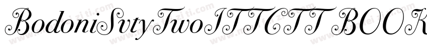 BodoniSvtyTwoITTCTT BOOK字体转换